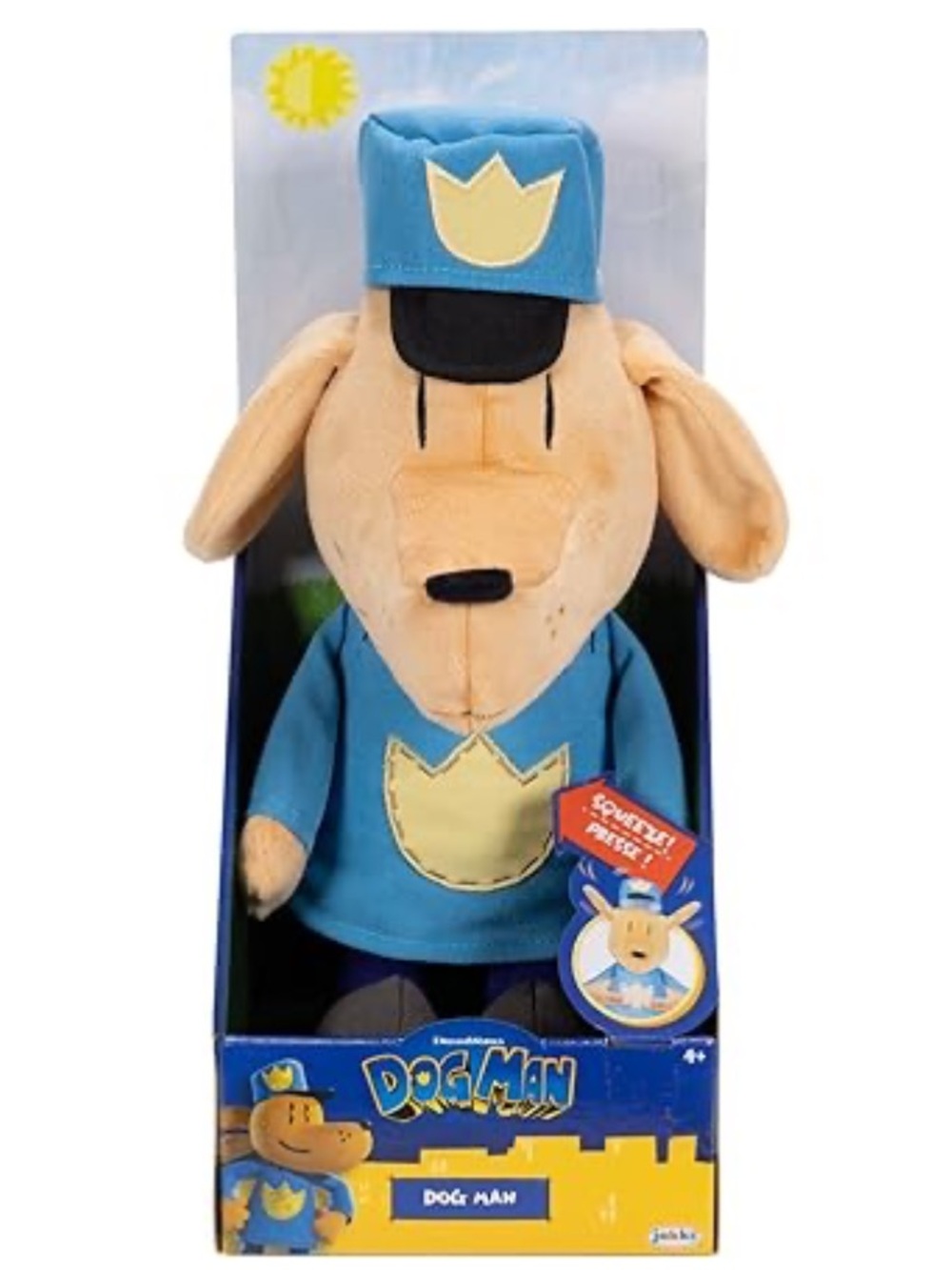 Farting DogMan Plush - Squeeze Him and Ears Flap and He Toots
